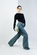 شلوار واید پلنگی زنانه سنگشور